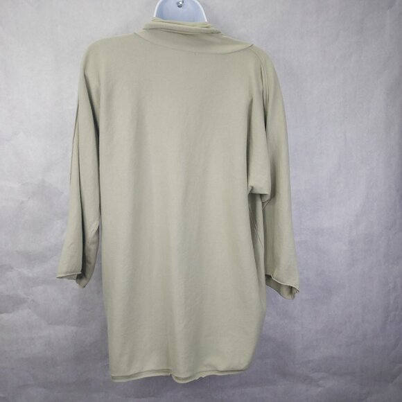 Marla Wynne Cardigan Women Large Sweater Tie Front Mint Green Cotton Lightweight - Picture 5 of 14